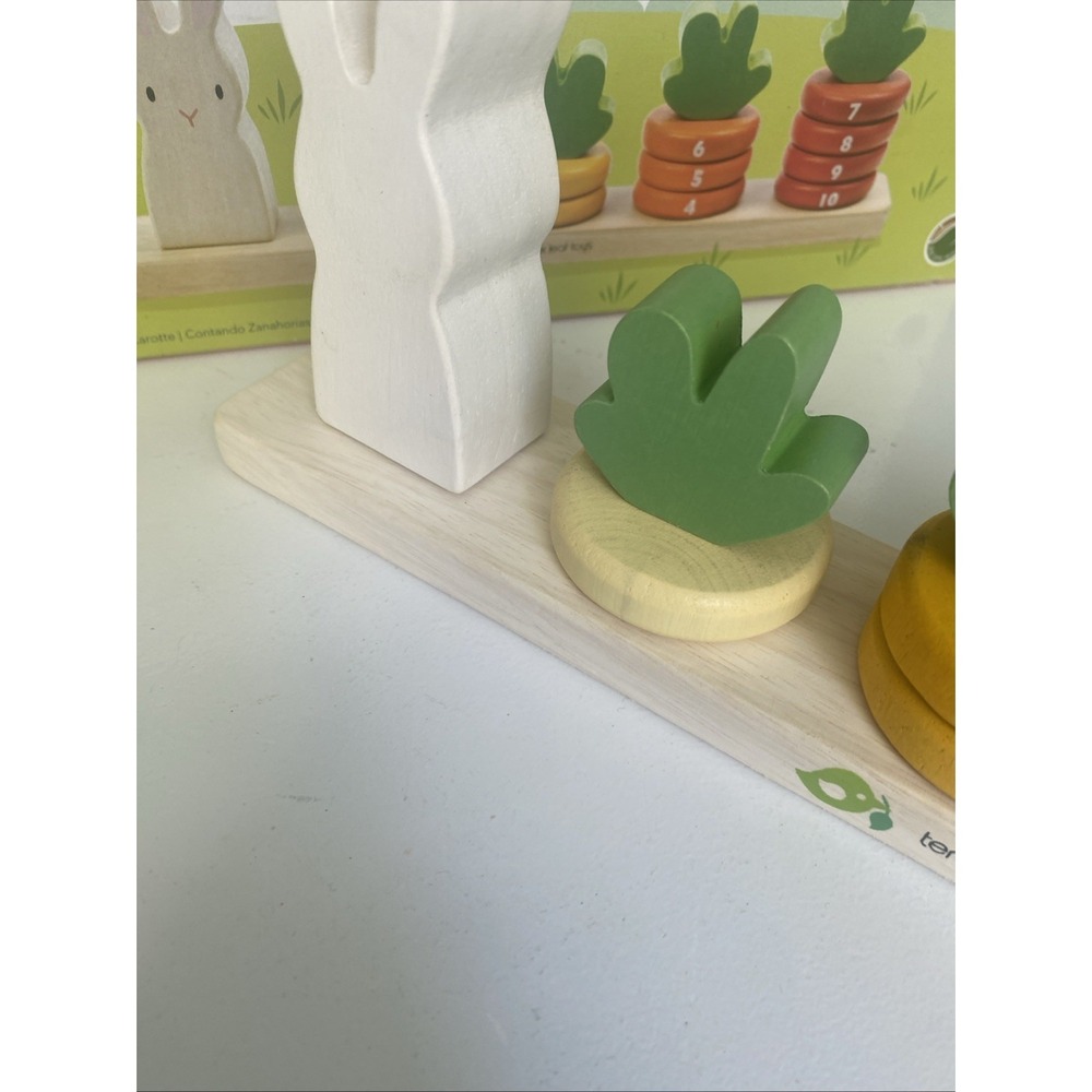 Carrot Count Stacker Wooden Ring Set - STEM Learning Math Number Learning - Picture 10 of 16